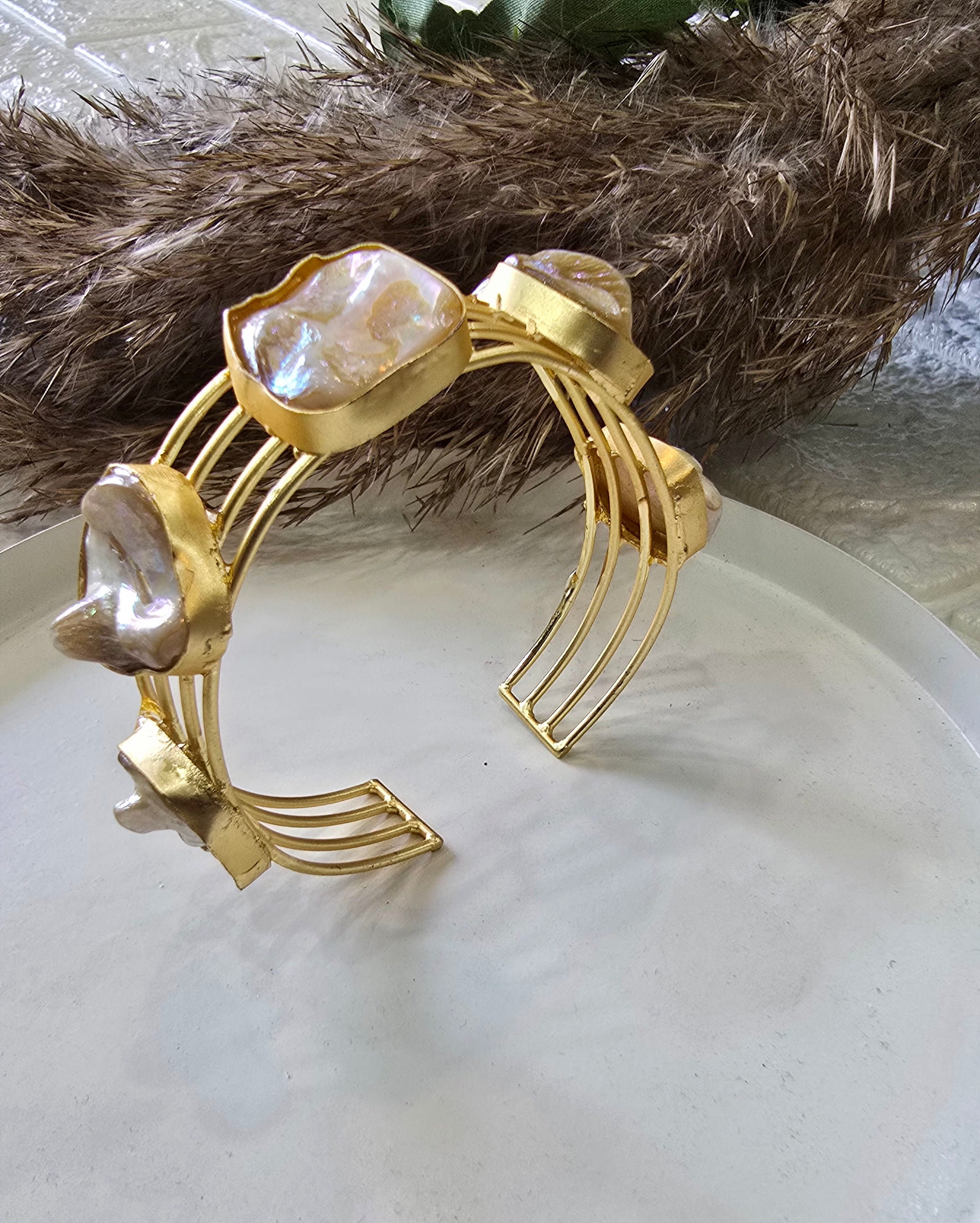 Mother of pearl handcuff