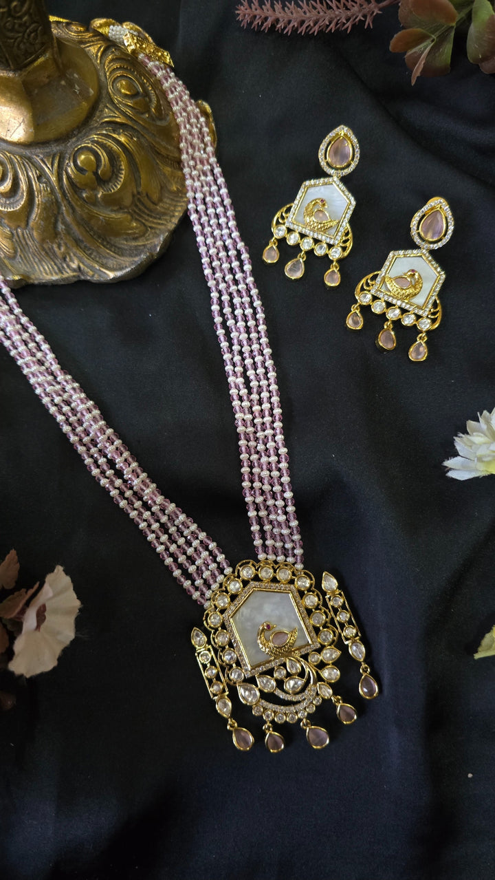 Peacock (Mayur) motif, Kundan/Polki