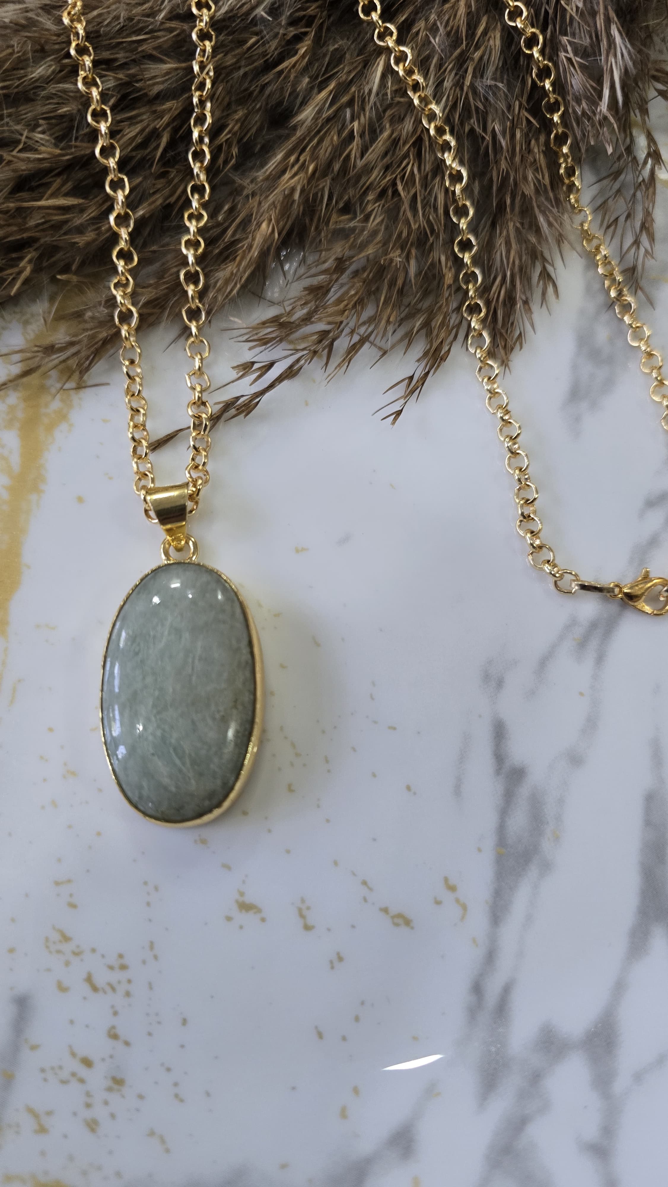 Rough stone pendant