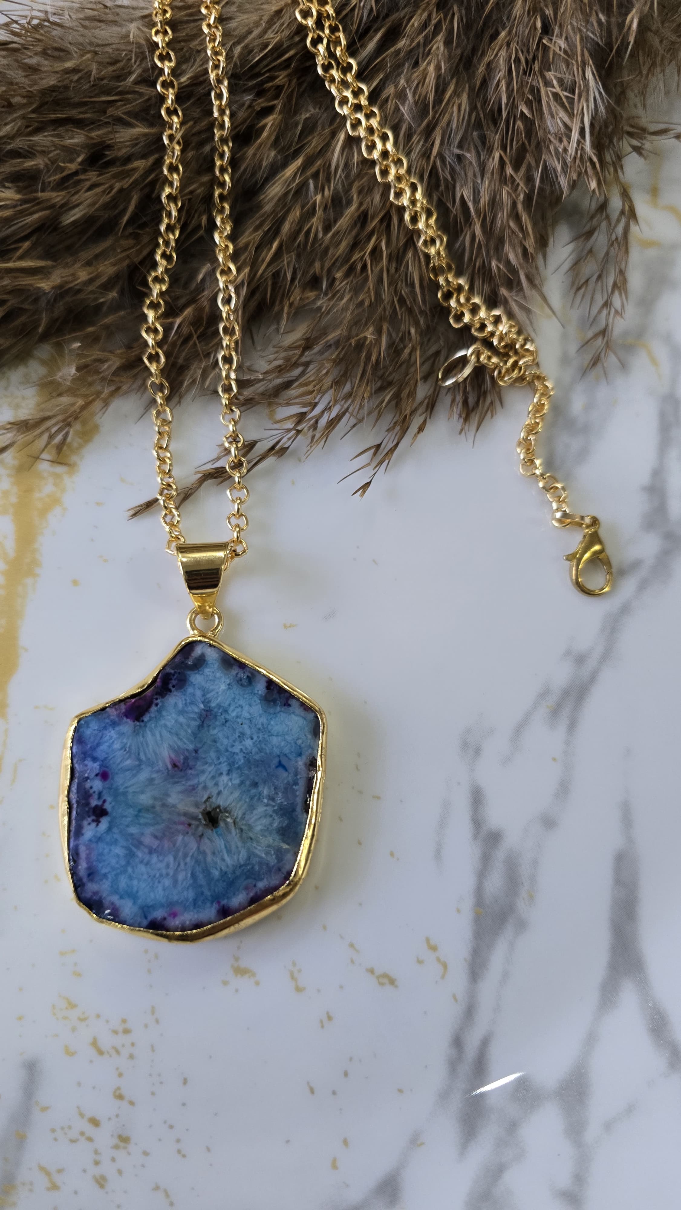 Rough stone pendant