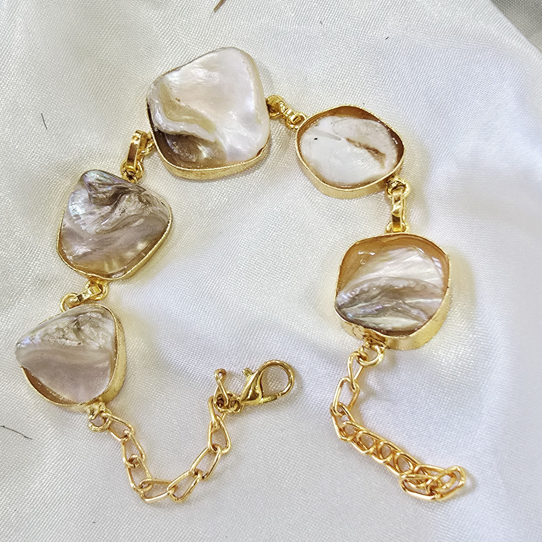 MOP adjustable chain bracelet