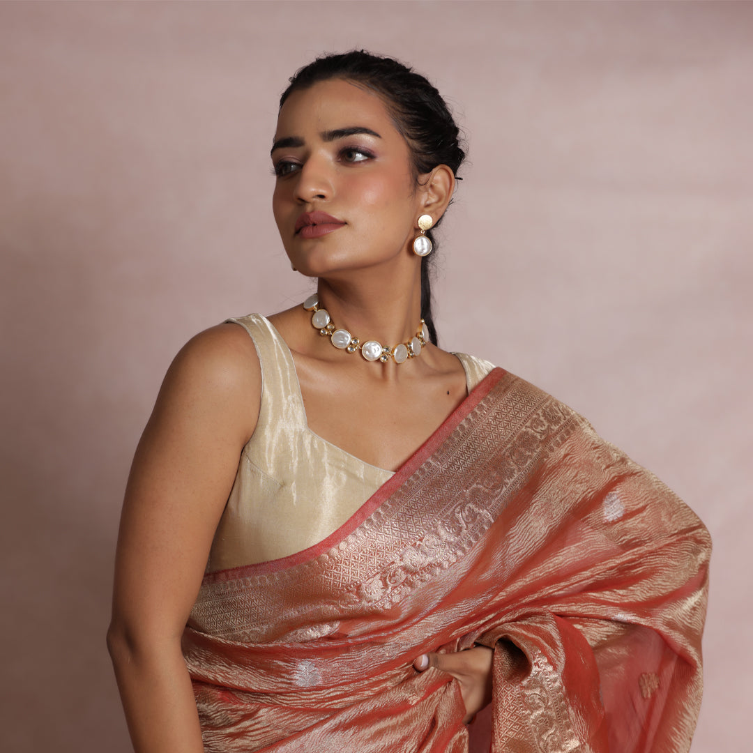 Baroque Pearl & Kundan Inspired Contemporary Choker Set