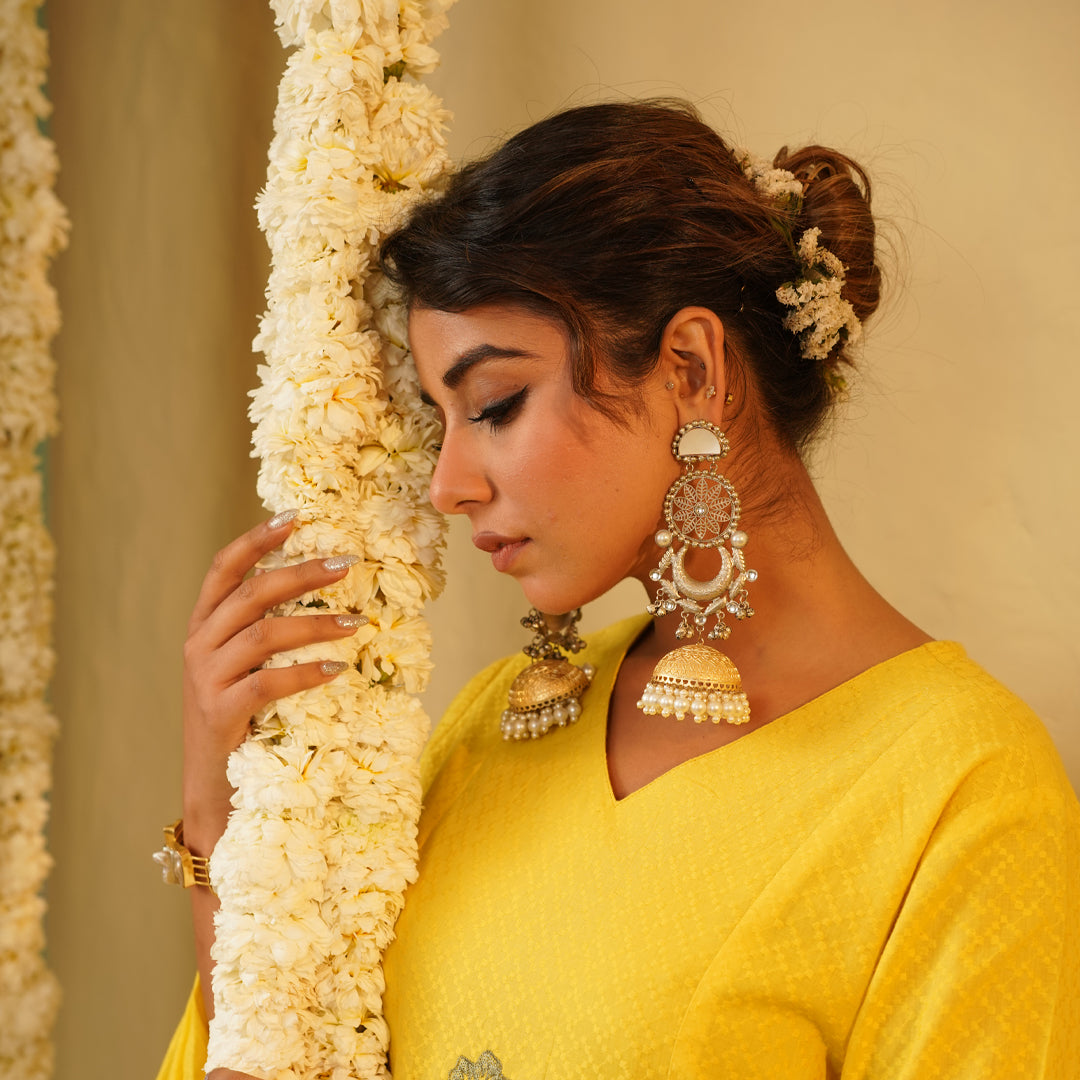 Big dual tone jhumka