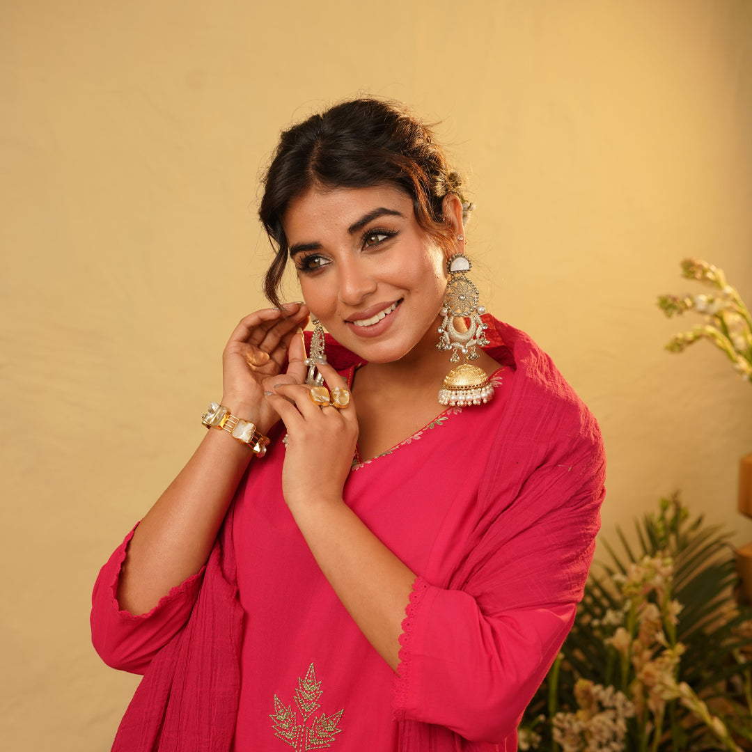 Big dual tone jhumka