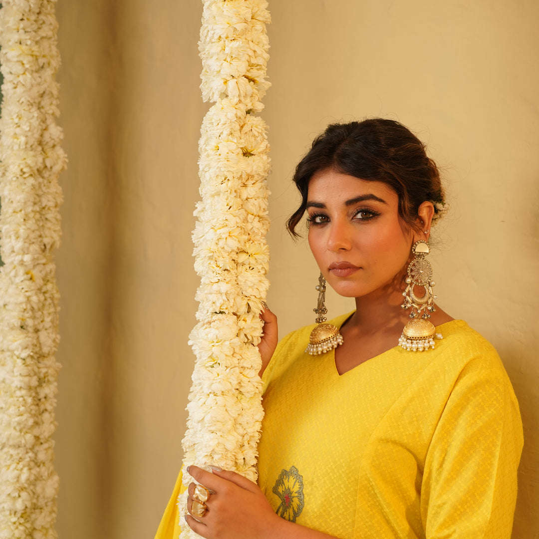 Big dual tone jhumka