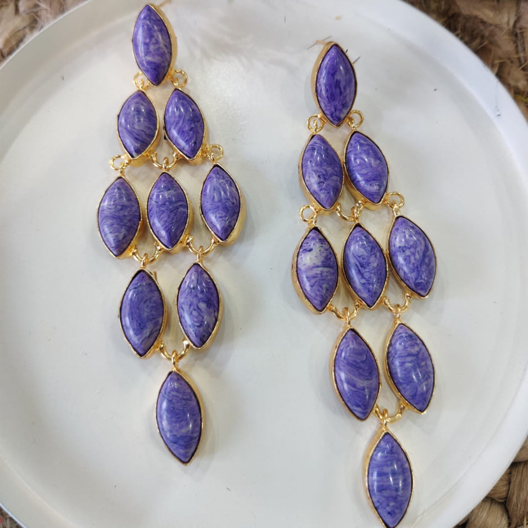 collate stone earring