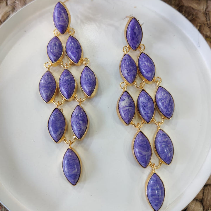 collate stone earring