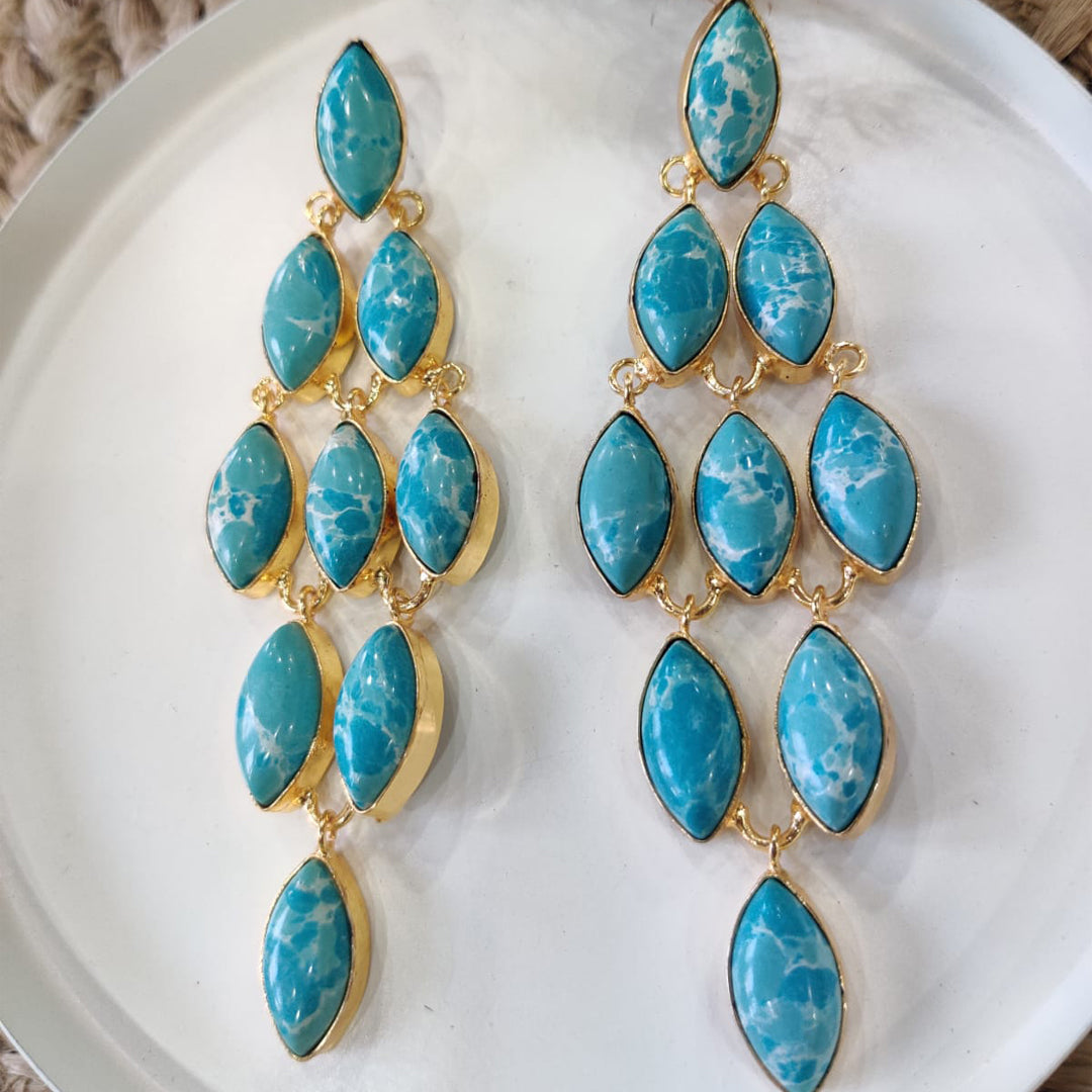 collate stone earring