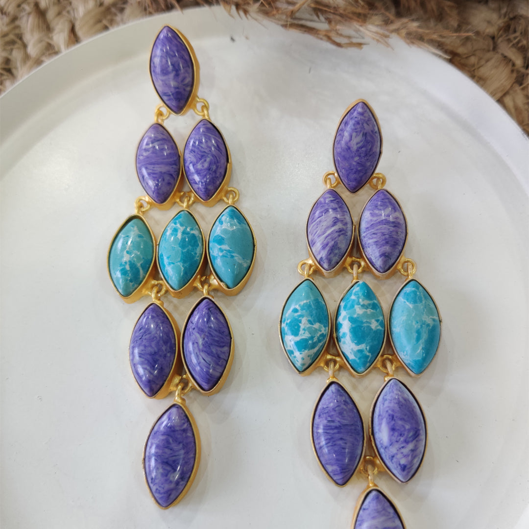 collate stone earring