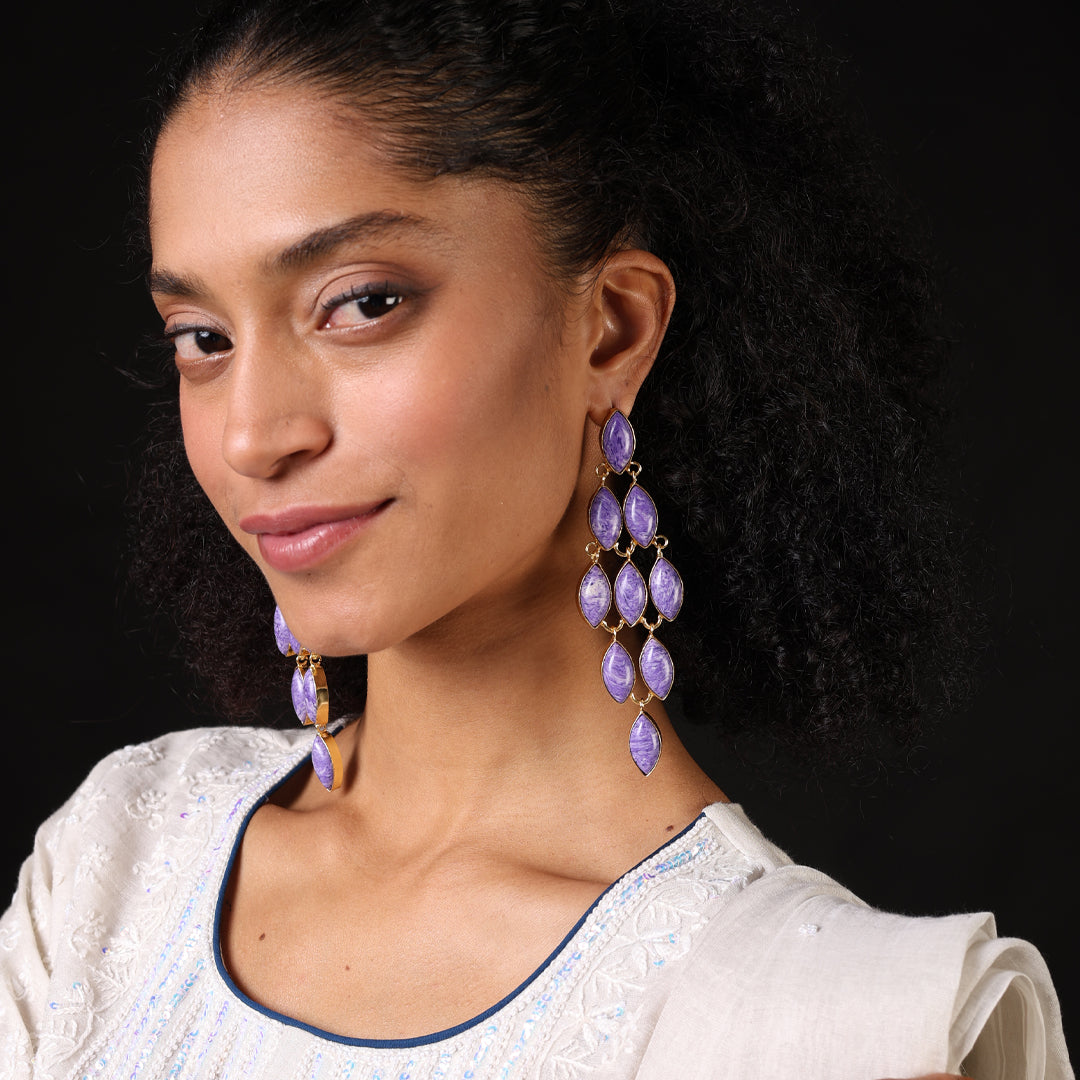 collate stone earring