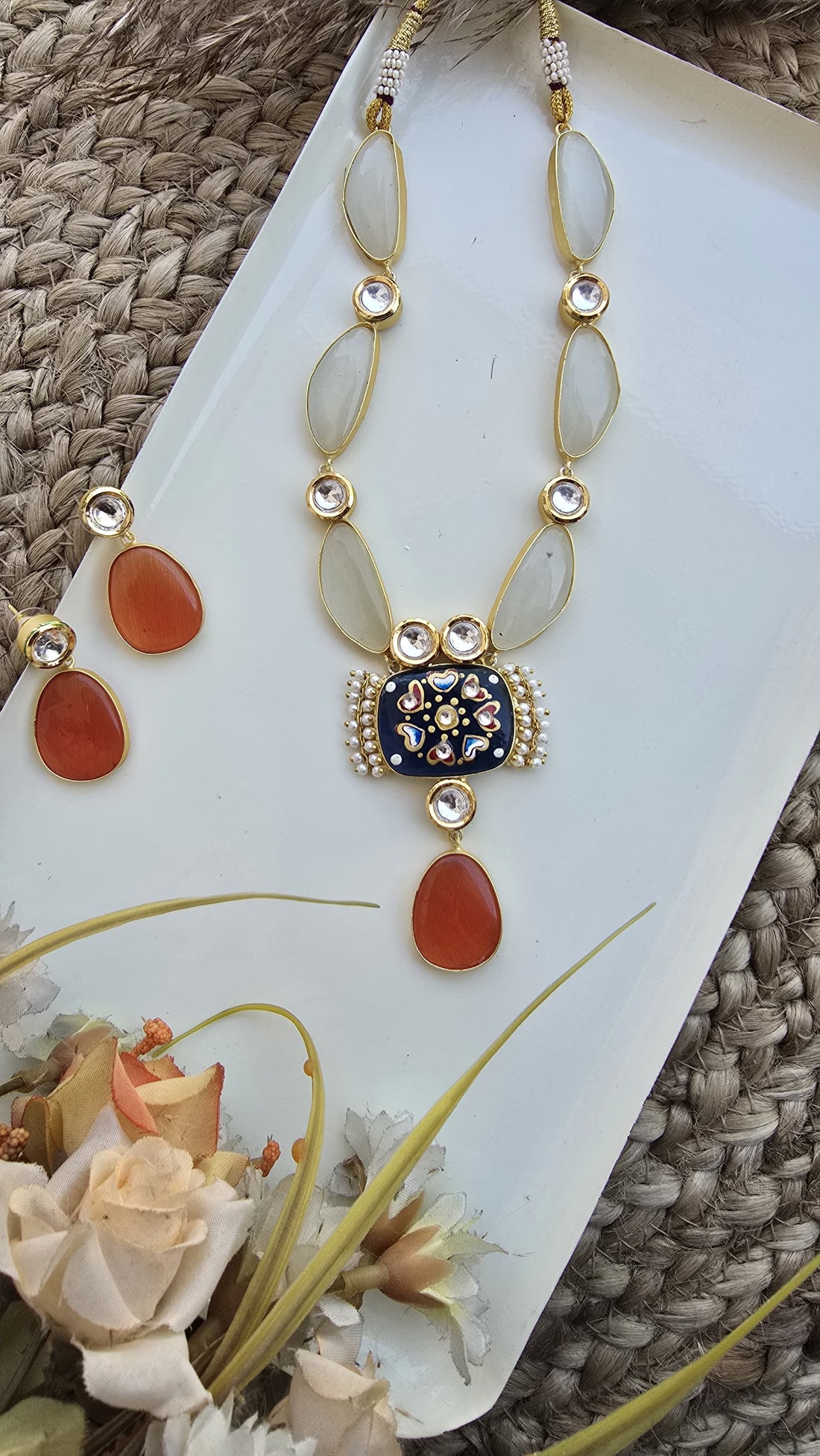 Handcrafted Meenakari & Kundan Necklace Set