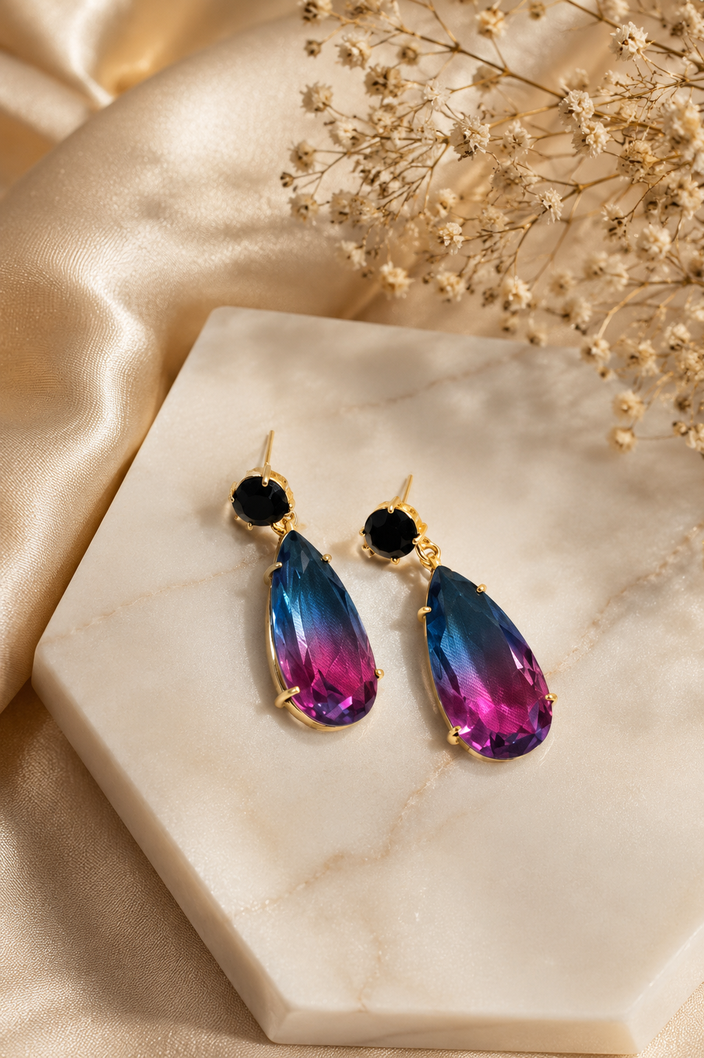Aurora Teardrop Statement Earrings