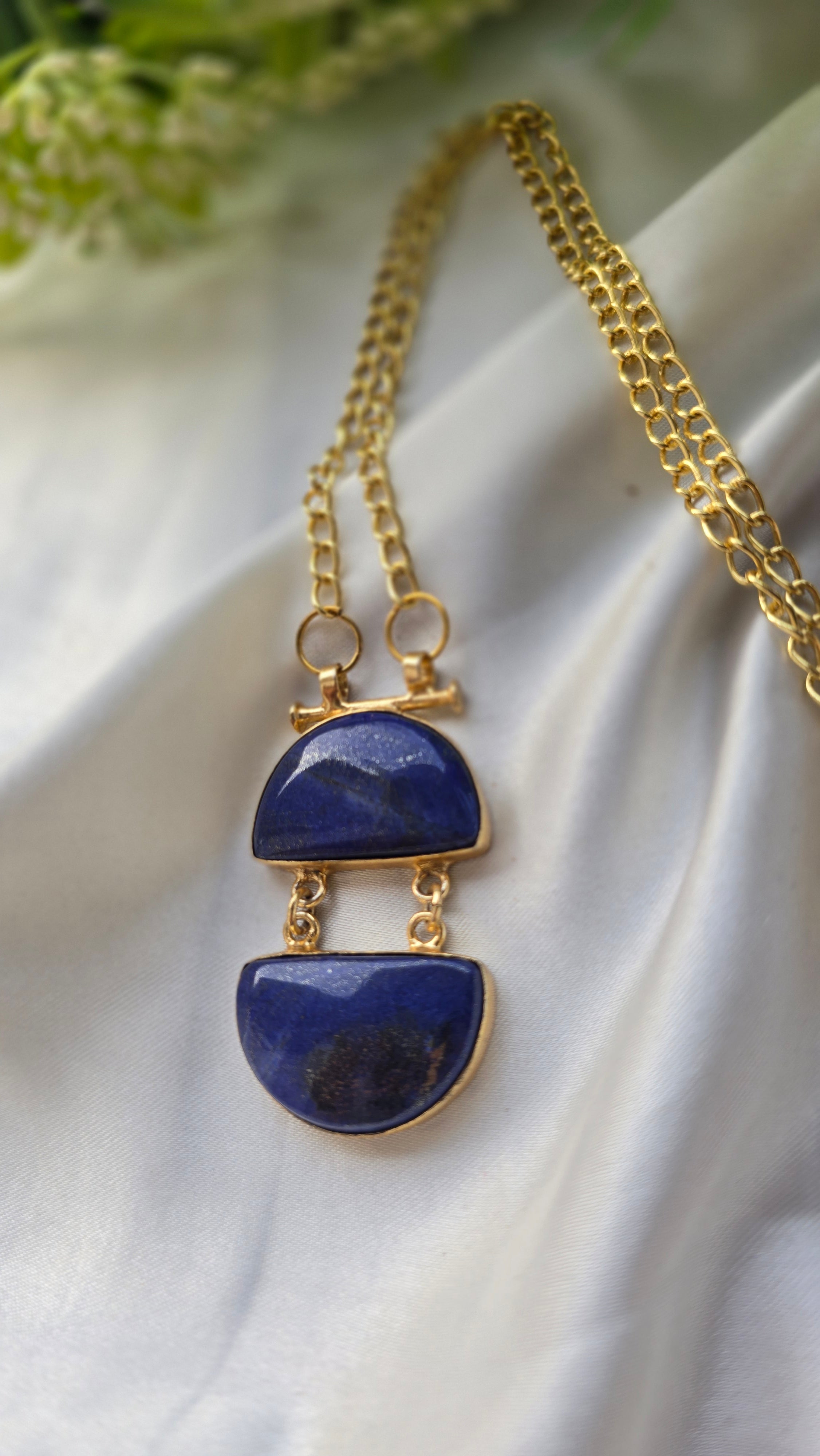 Midnight Lapis Statement Pendant