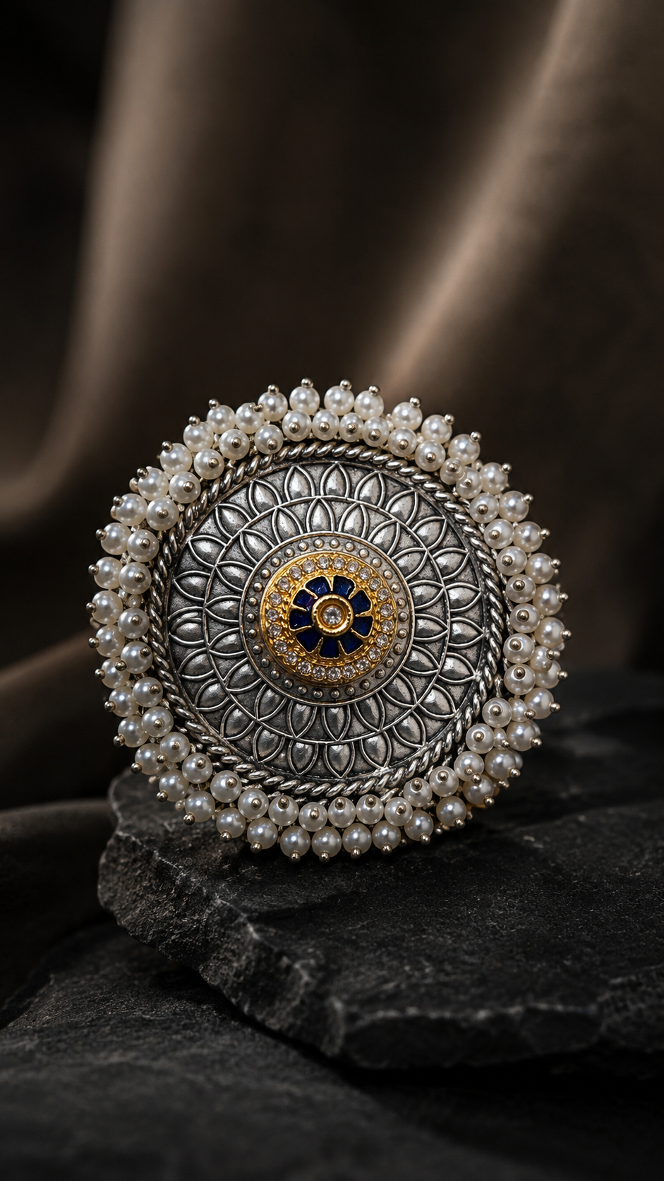 Rajwadi Pearl Bloom Ring