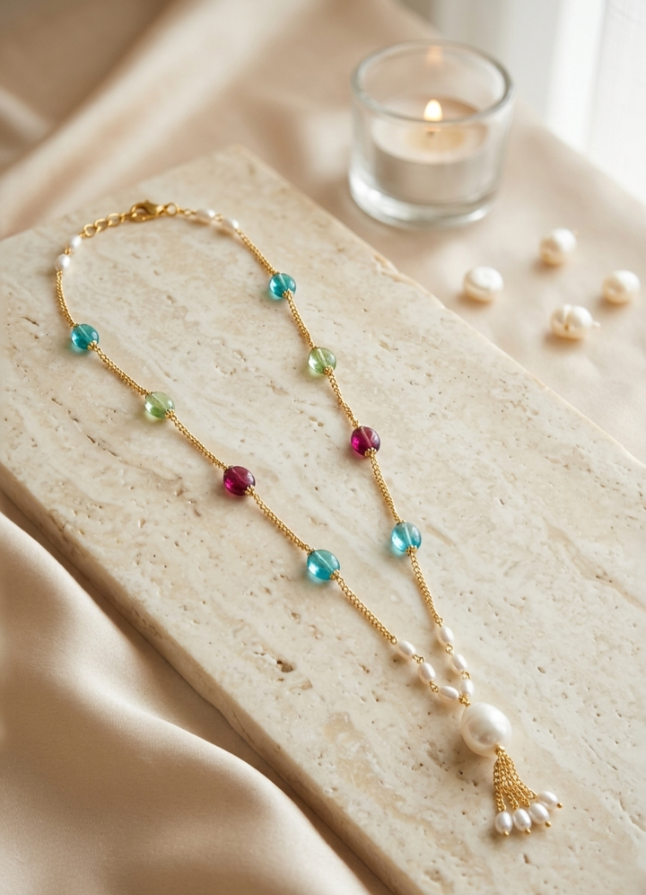 Pearl drop chain