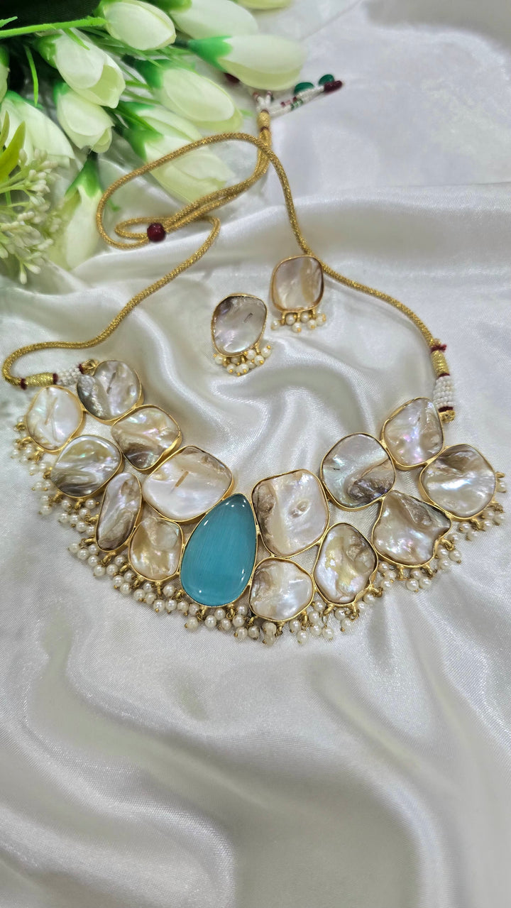 MOP Statement Pearl Choker Set