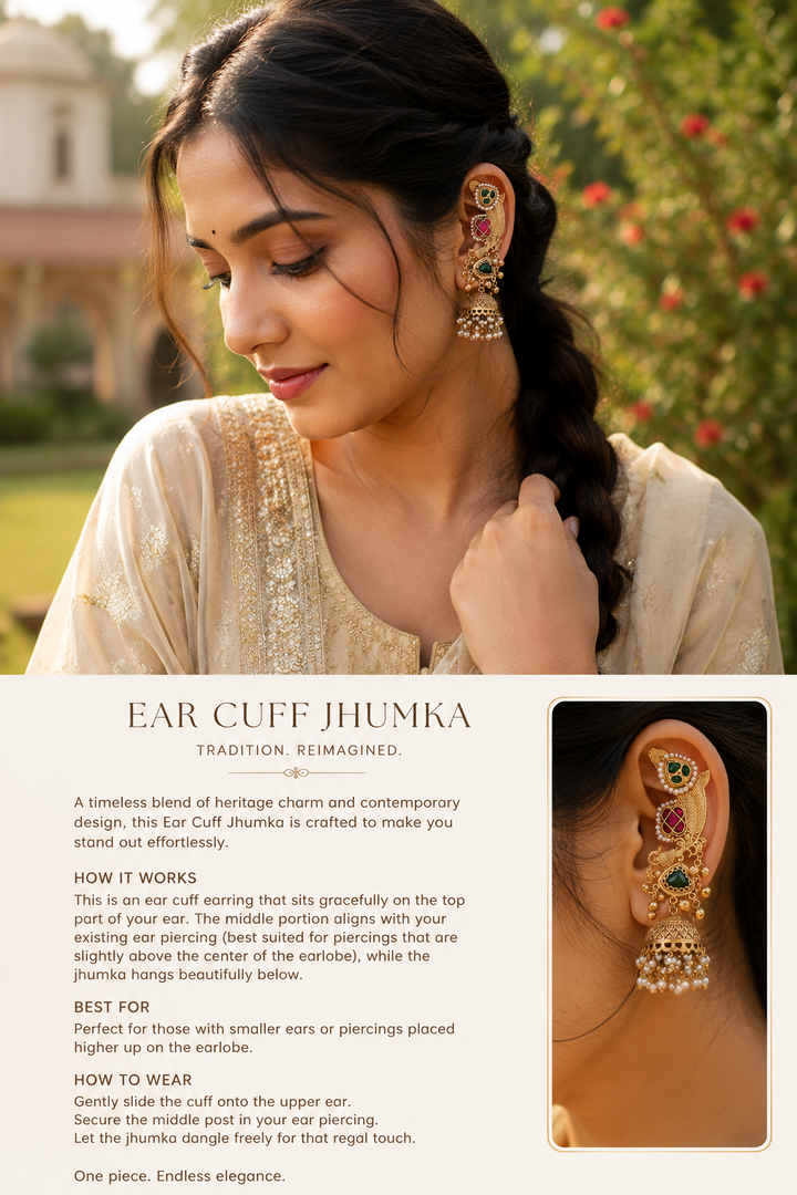 Ear cuff jhumka