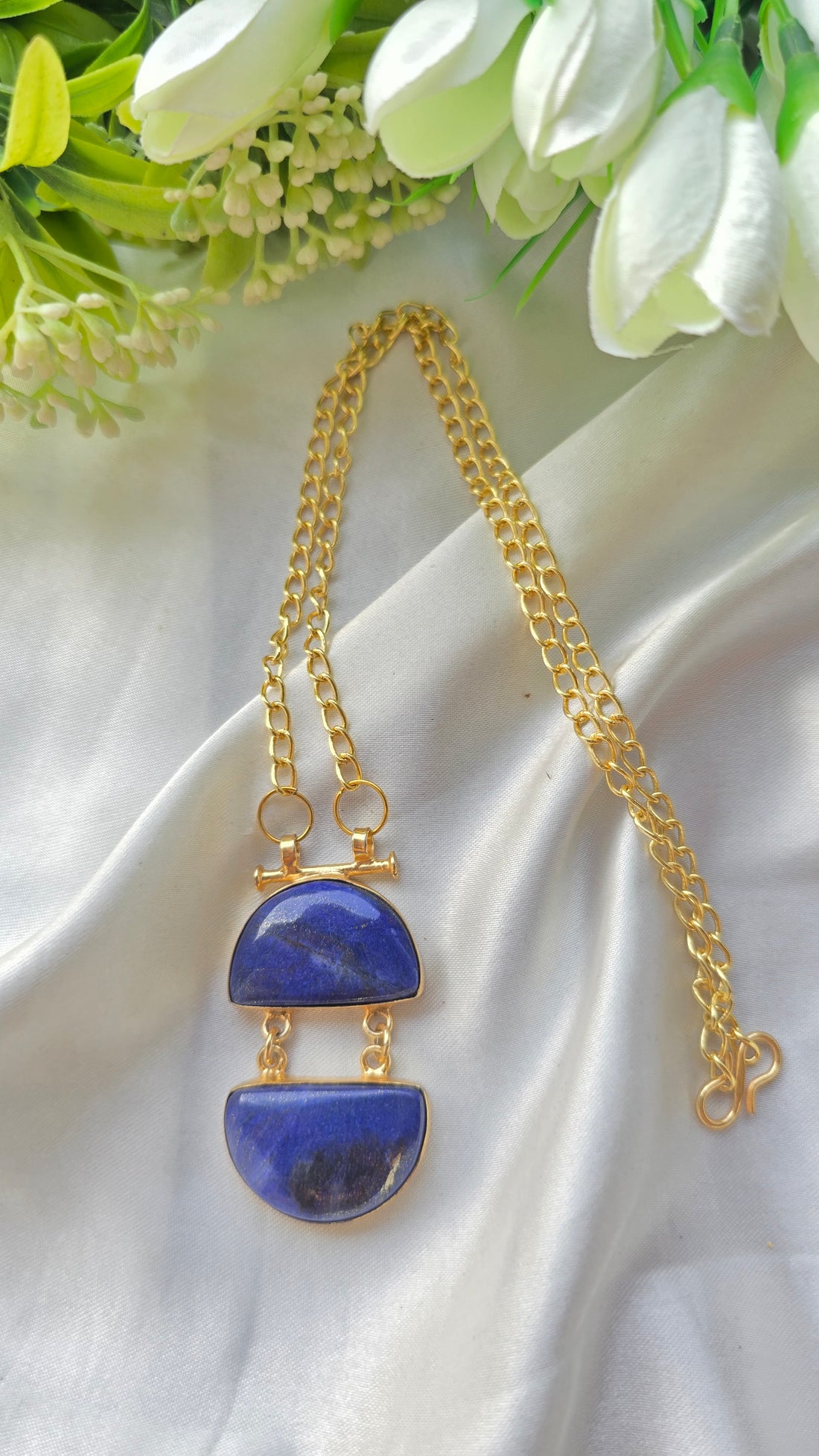 Midnight Lapis Statement Pendant