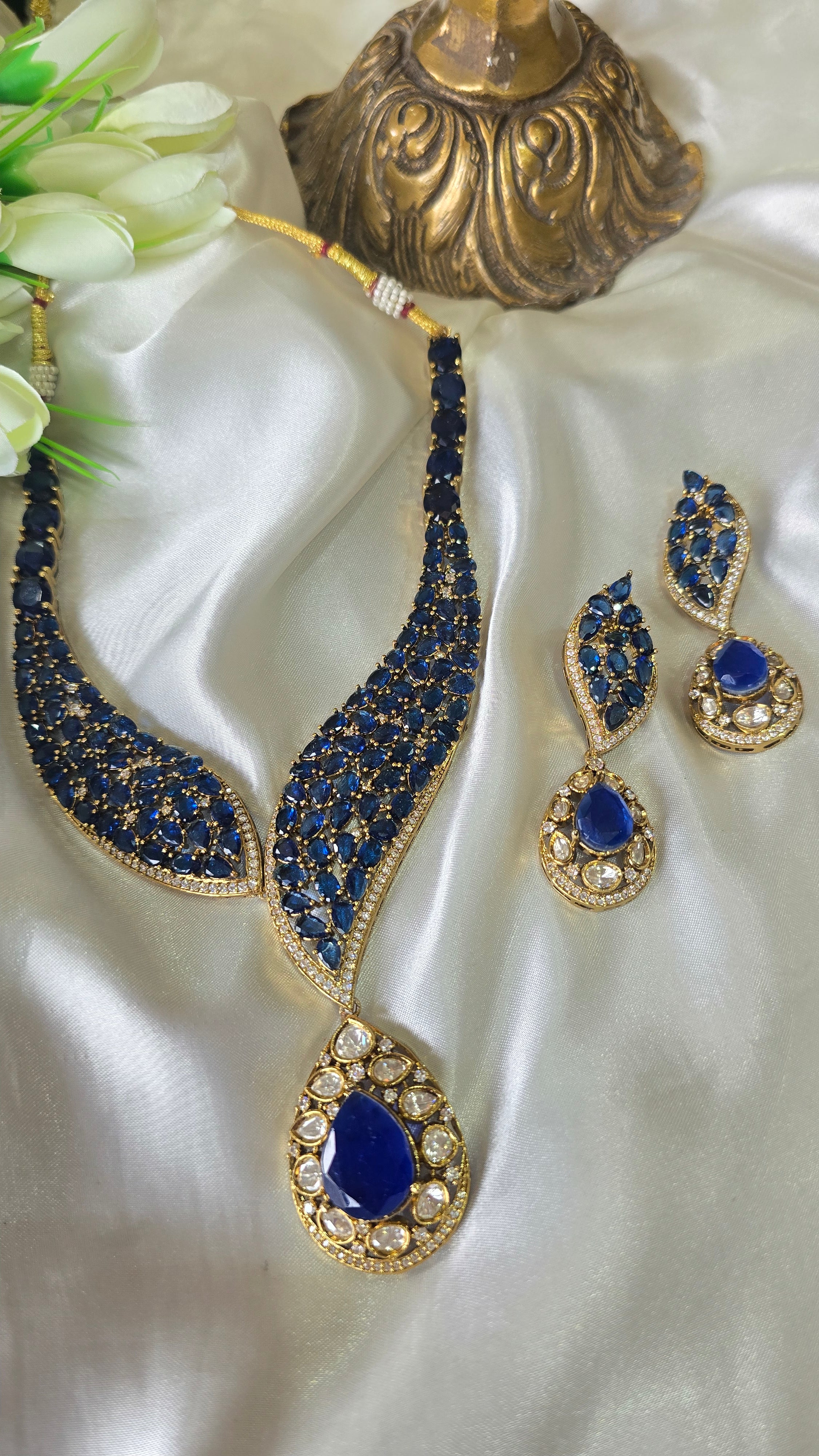 Imperial Blue Teardrop Jewelry Set