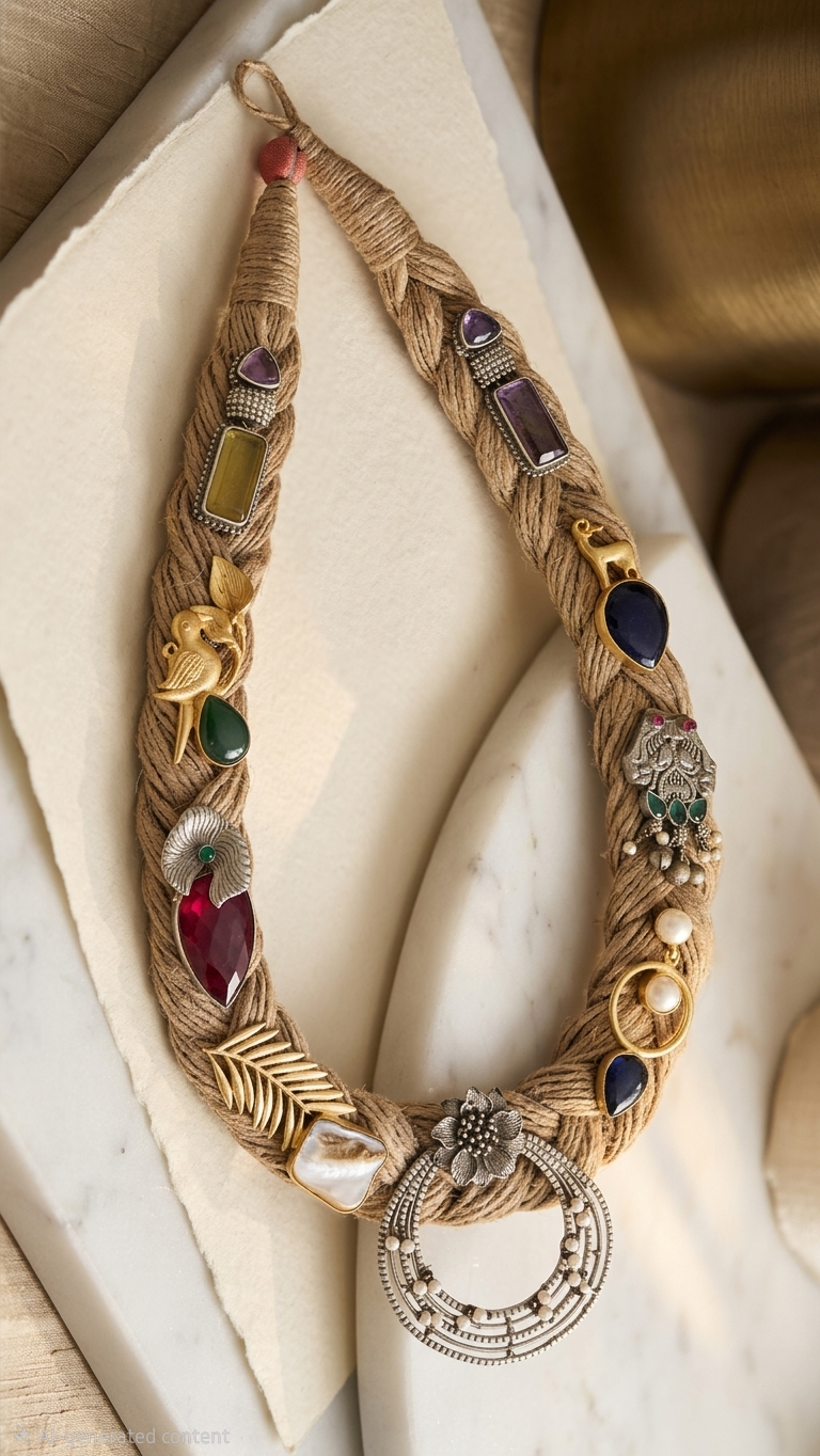 The Heritage Jute Statement Necklace