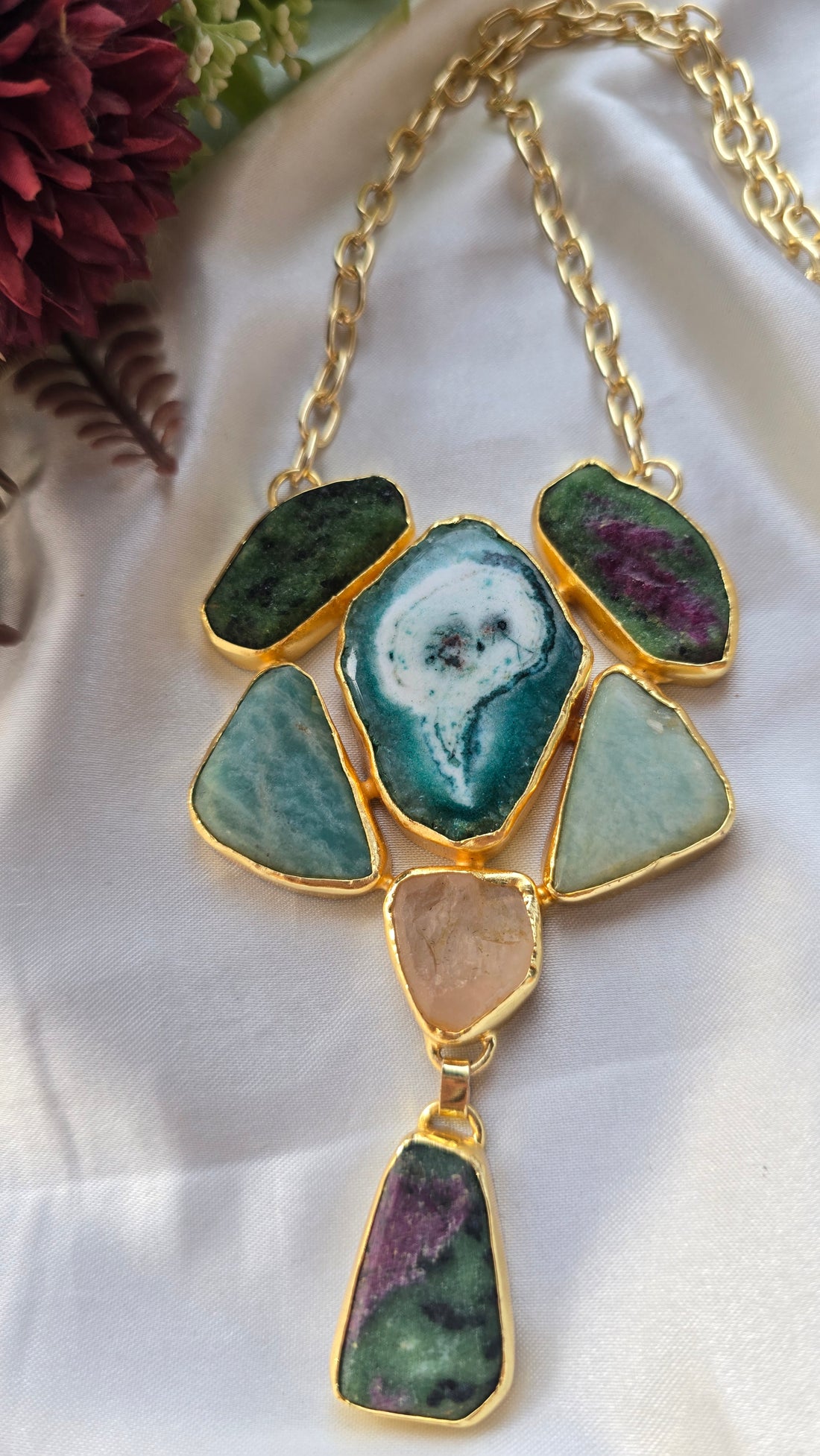 Artemis Raw Crystal Statement Necklace