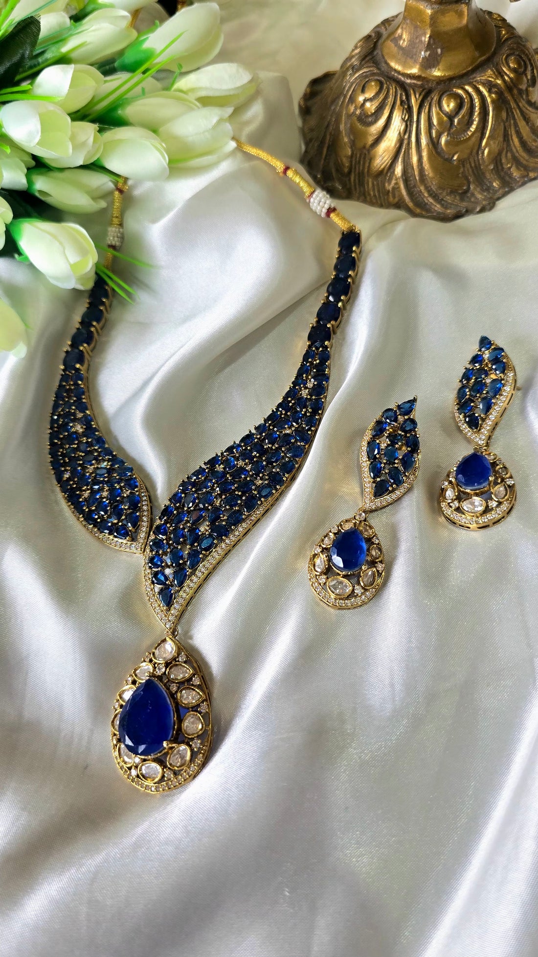 Imperial Blue Teardrop Jewelry Set