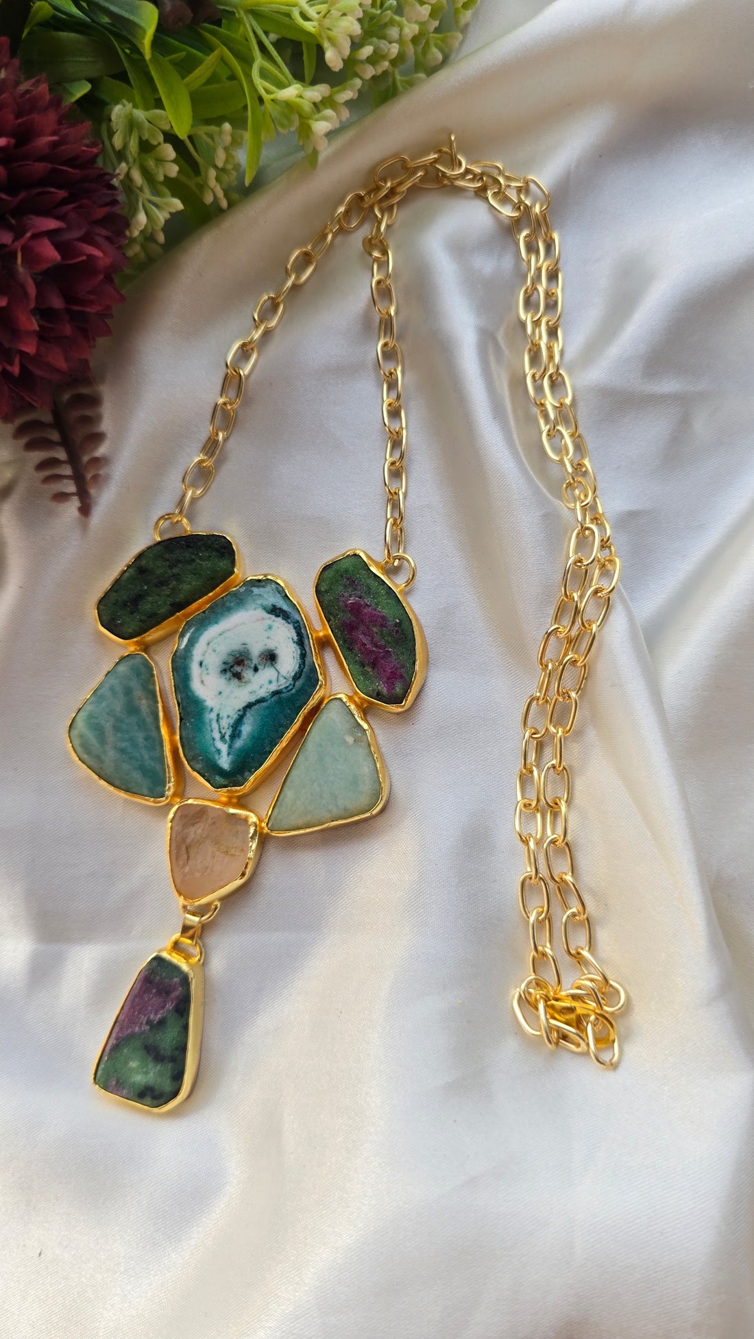 Artemis Raw Crystal Statement Necklace