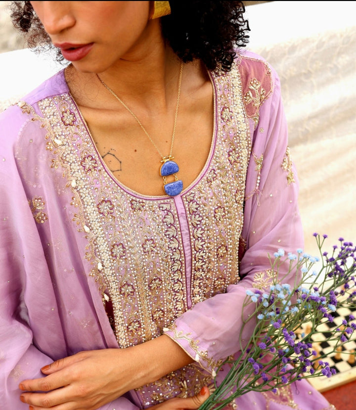 Midnight Lapis Statement Pendant