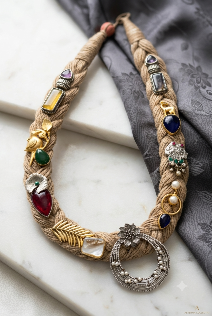 The Heritage Jute Statement Necklace