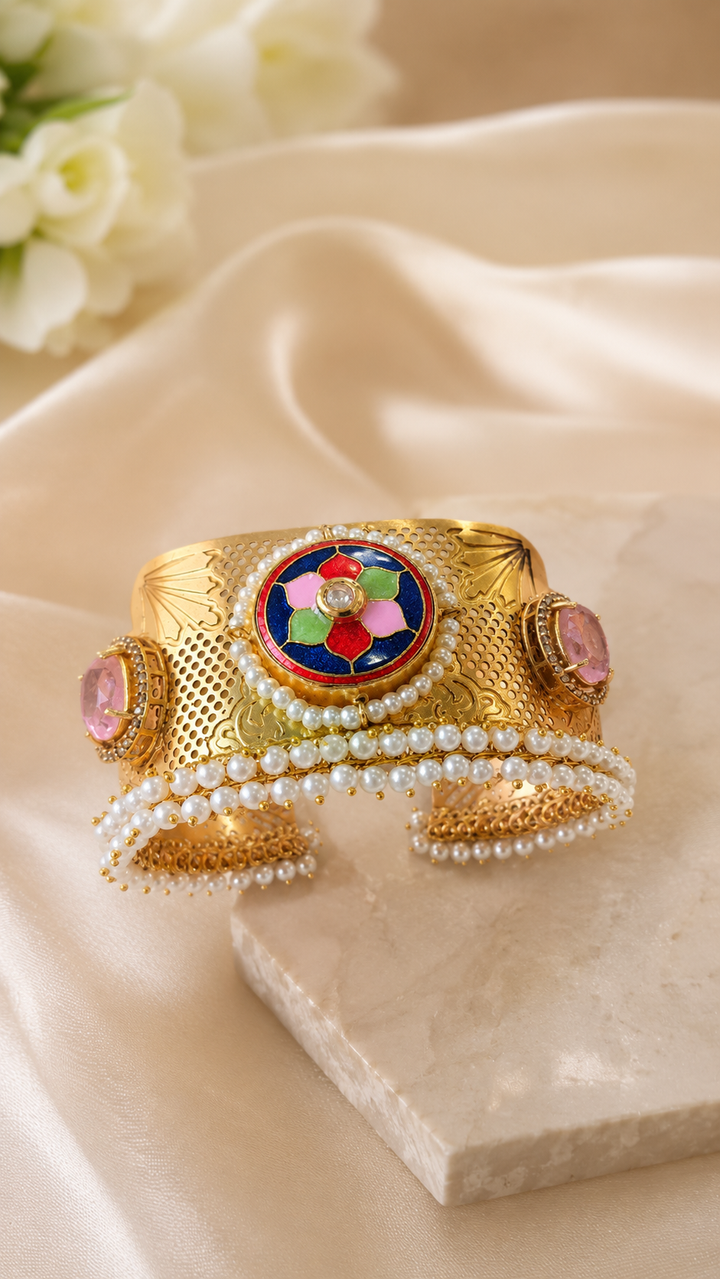 Rajwada Pearl Heritage Cuff