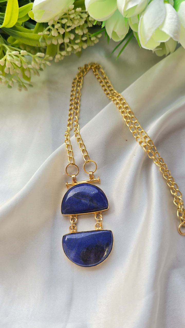 Midnight Lapis Statement Pendant