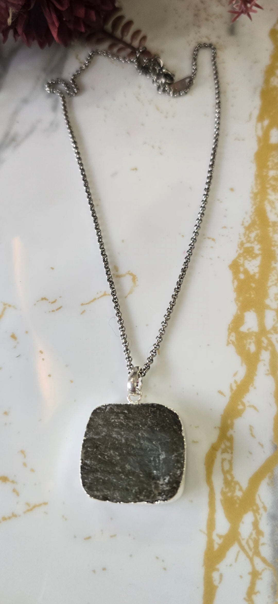 The Earth & Edge Pendant Necklace