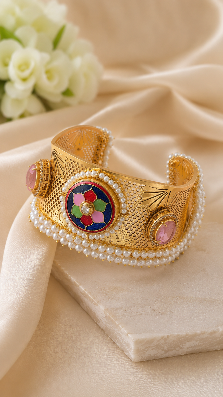 Rajwada Pearl Heritage Cuff