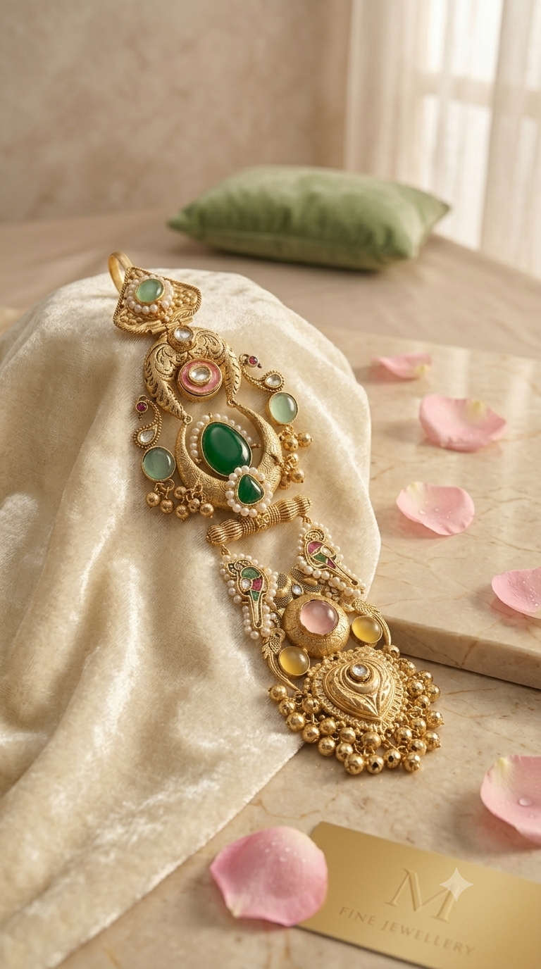 The Empress Bloom Antique Gold Satka