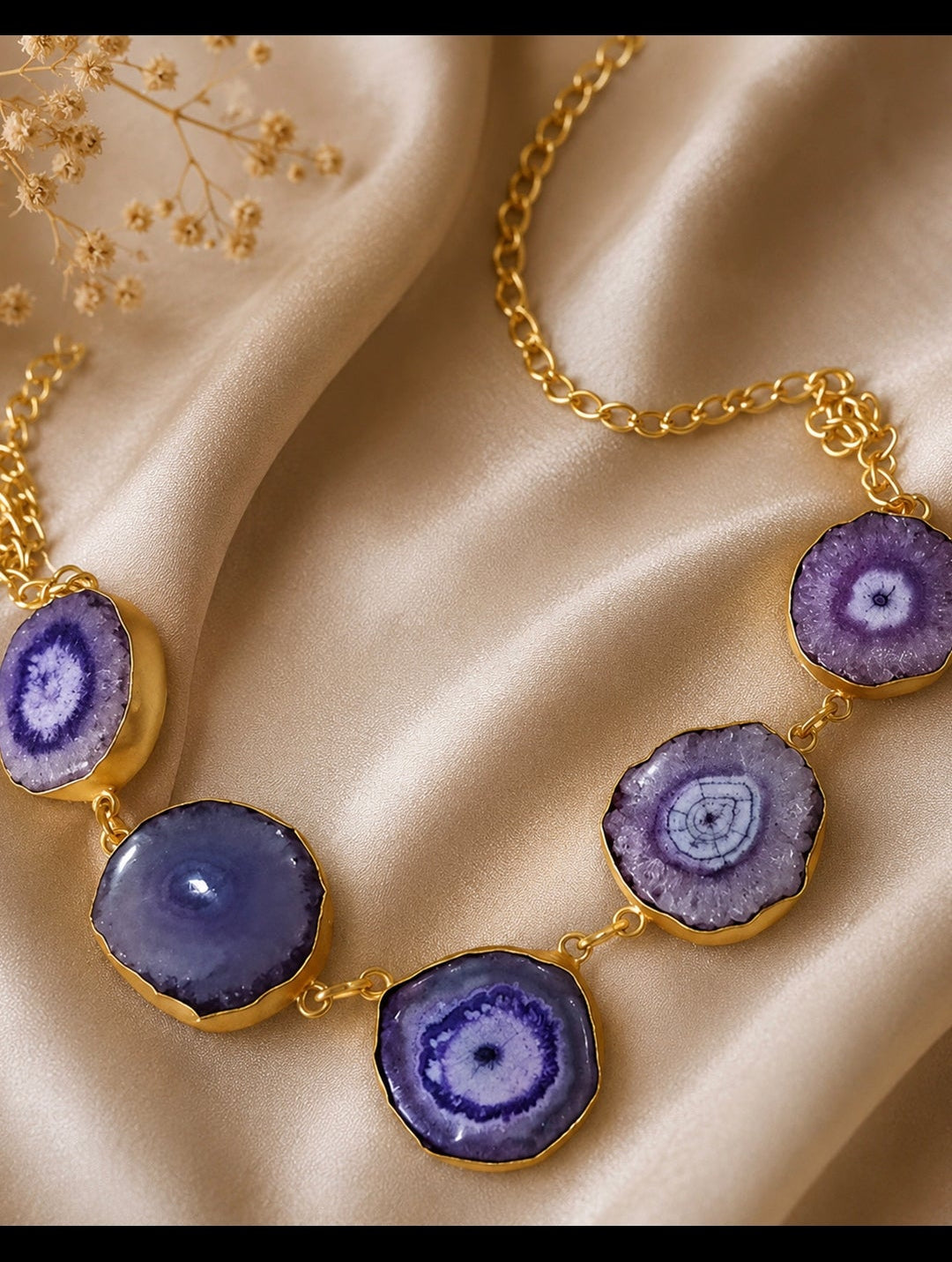 Amethyst Aura Statement Necklace