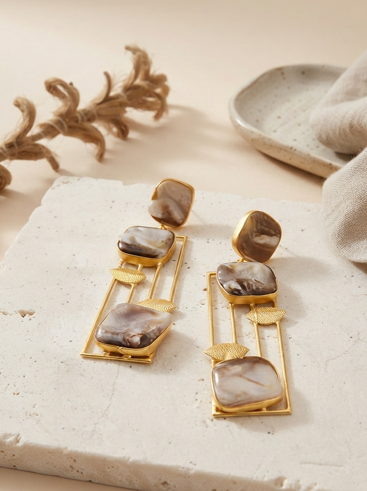 Handcrafted Rectangular Gold Frame