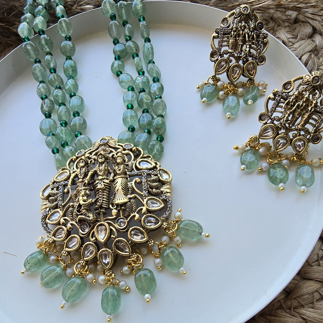 Ram Darbaar engraved neckpiece